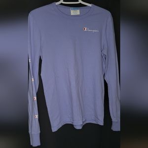 Champion purple longsleeve tshirt